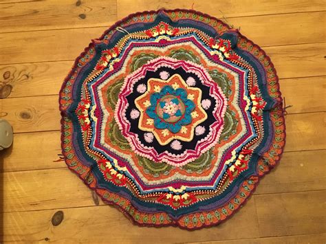 crochet mandala rug